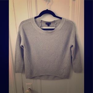 Express cutout grey lightweight sweater xs